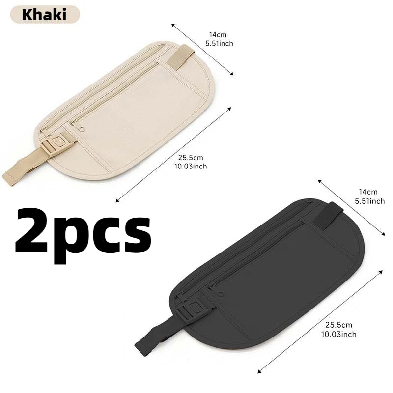 2pcs Ultra-thin Invisible Waist Bag, Close Fitting Sports Waist Bag, Versatile Close Fitting Anti Light Leakage Phone Bag Oasis Select
