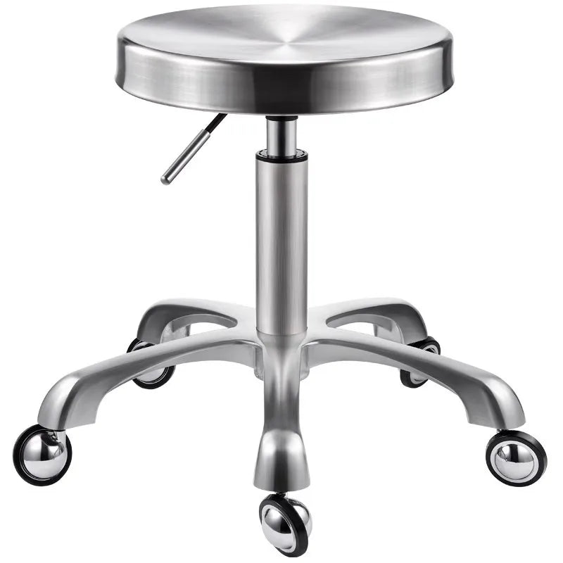 Stainless steel beauty stool pulley stool lifting large work stool hair and nail stool hair cutting chair swivel chair Oasis Select