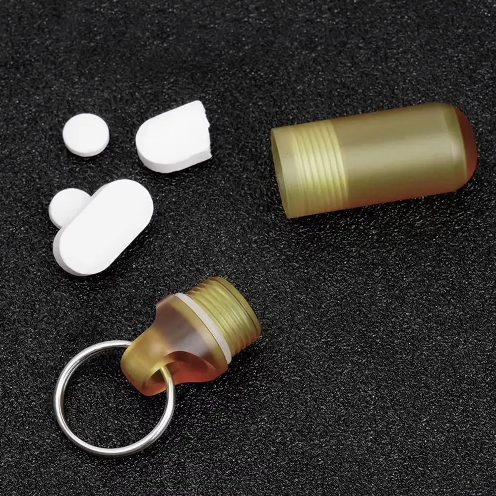 Small Size Hanging PEI Bottle Portable Waterproof Mini Pill Box Heat-resistant Multifunctional Emergency Pill Container Camping Oasis Select