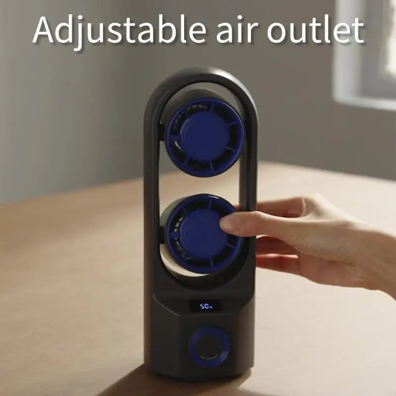 URGGU USB Rechargeable Oscillating Tower Fan – Desk & Camping