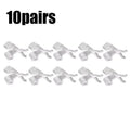 10/30Pairs Glasses Anti Slip Silicone Ear Hook Long-Lasting Eyeglasses Ear Holder Spectacles Bracket Elastic Sunglasses Eartips Oasis Select 10pairs clear