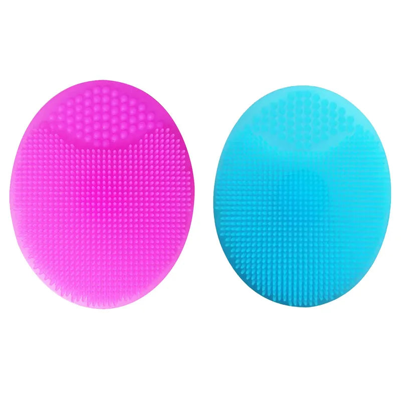 1/2pcs Shampoo Brush for Baby Infant Bathing Soft Silicone Boys Kids Shower Brush Head Hair Washing Massage Brushes Wipe Comb Oasis Select Mix-2pcs 5