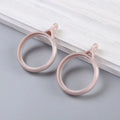 Elegant Strong Solid Color Simple Mute Thicken Curtain Rings Hanging Loop Buckle Roman Rod Clip Hook Curtain Accessories Oasis Select rose gold