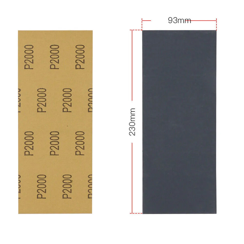 5Pcs Sandpaper 2000 2500 3000 5000 7000 Mixed Grits Sand Paper Water/Dry Sanding Paper Abrasive Tool Oasis Select