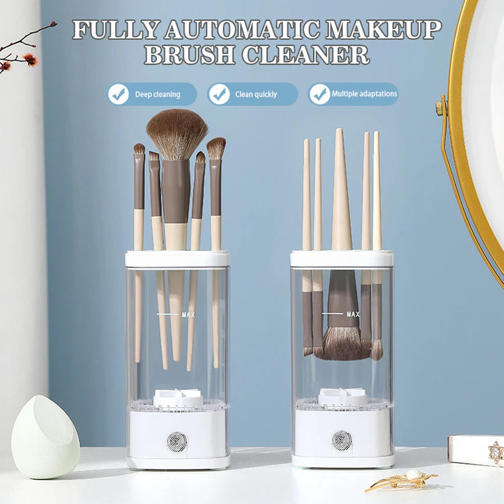 Electric Rotating Makeup Brush Cleaner & Dryer Machine