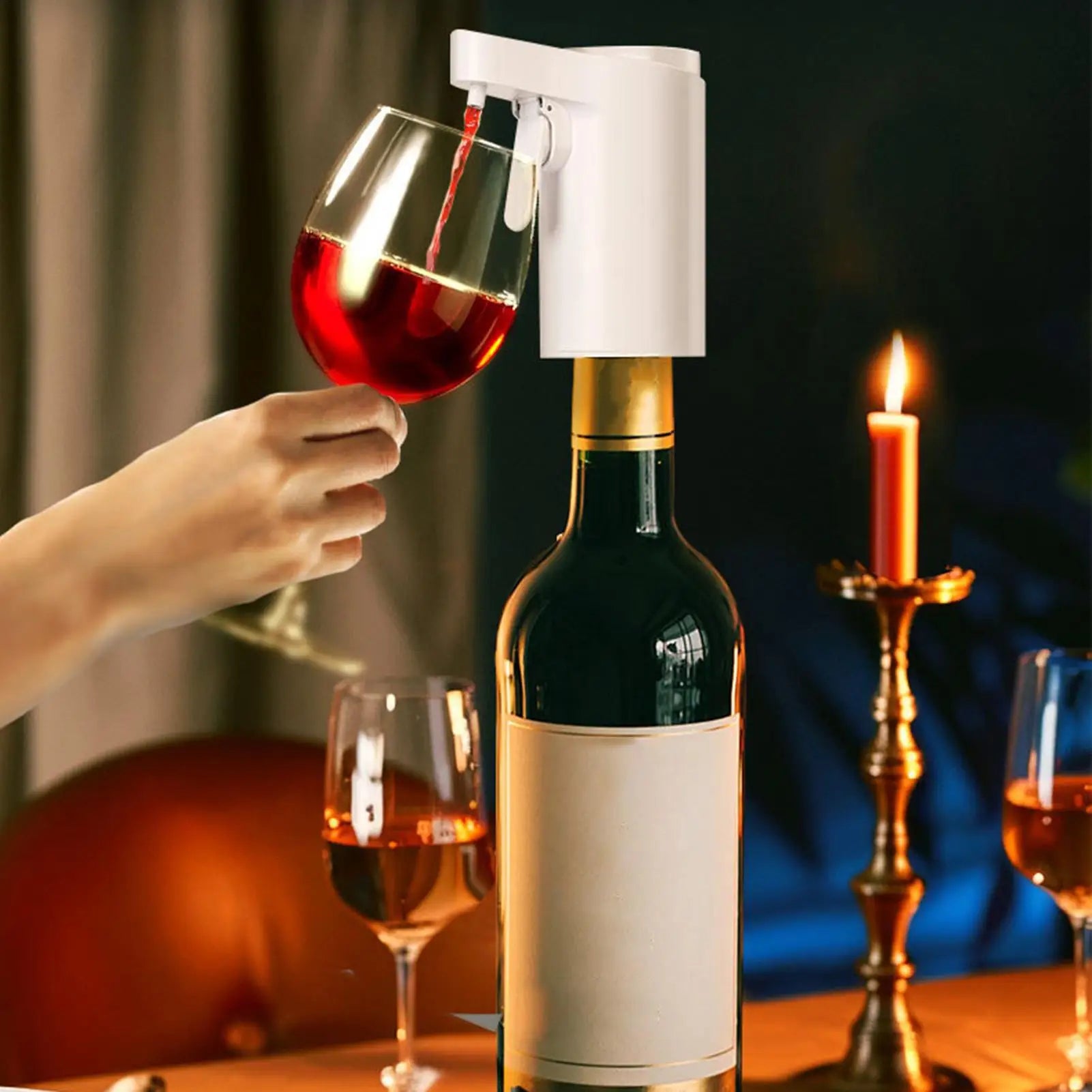 Wine Aerator Pourer Electric Touch Screen 4-Mode Digital Alcohol Bottle Dispenser Wine Accessories for Home Bar Office Travel Oasis Select