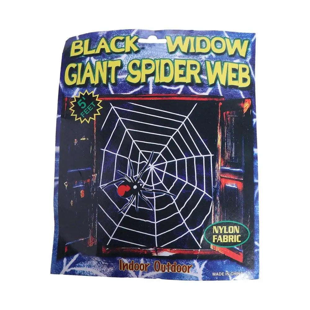 Giant Halloween Spider Web Decoration – Stretchy Cobweb 1.5–3.6m Halloween Decoration Oasis Select