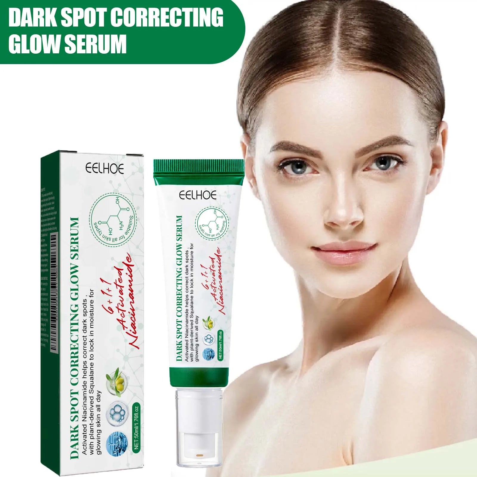 Nicotinamide Dark Spot Corrector Facial Serum Fade Melanin Acne Freckles Removal Brightening Improve Dull Face Care Essence Oasis Select