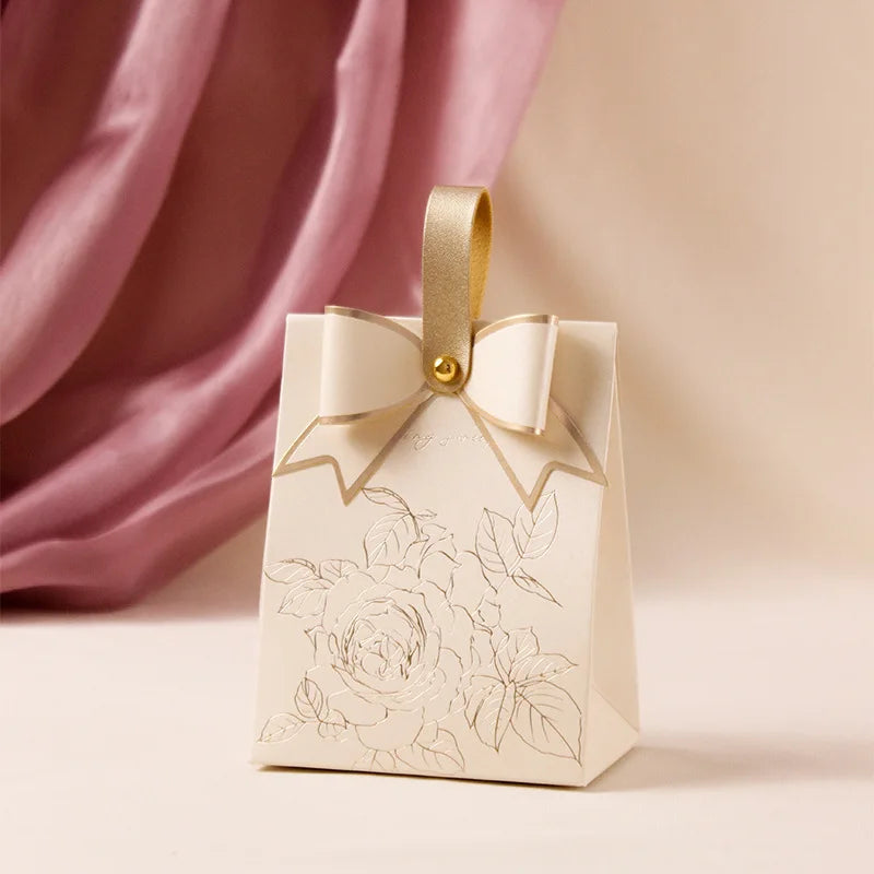 Flowers Birds And Forest Wedding Candy Box With Wooden Ring DIY Favors Birthday Party Jelwery Gift Packing Box Empty Paper Boxes Oasis Select White Other