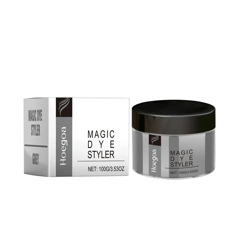 6 Colors Hair Color Wax Dye White Blue Brown Hair Natural Matte Nourish Long-Lasting Hair Coloring Styling Cream For Women Men Oasis Select Black Gray
