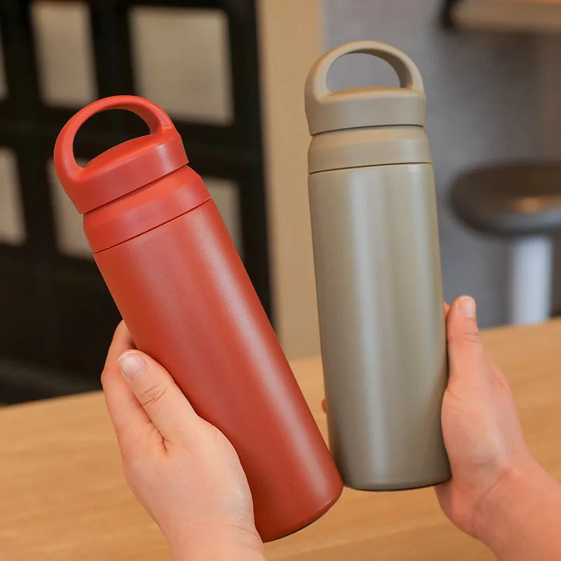 17Oz Double Wall Vacuum Insulated Water Bottle with Handle - Double Insulated Coffee Mug, Keeps Drinks Cold or Hot for Hours Oasis Select