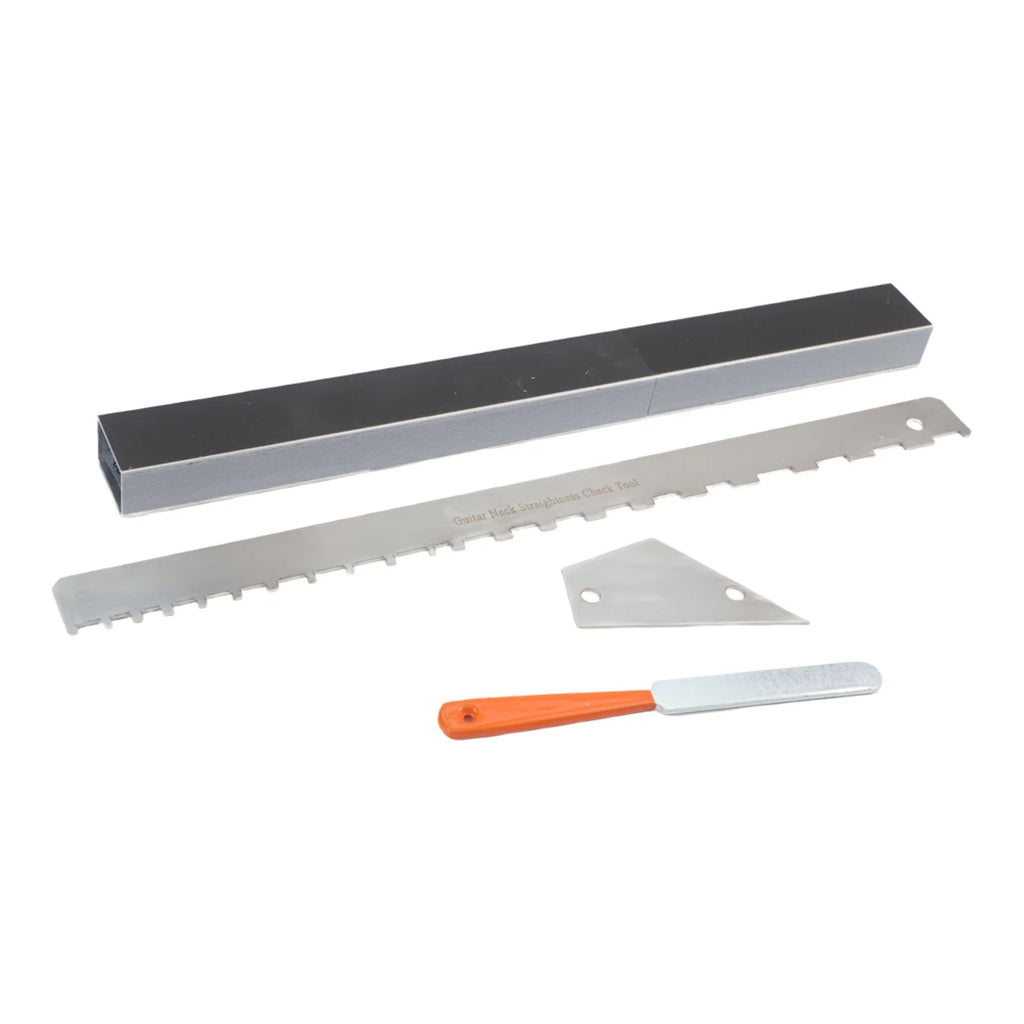 16 Inch Aluminum Fret Leveler Sanding Beam With Rocker And File For Guitar Neck Straightening And Fret Dressing Tool Kit Oasis Select 1set