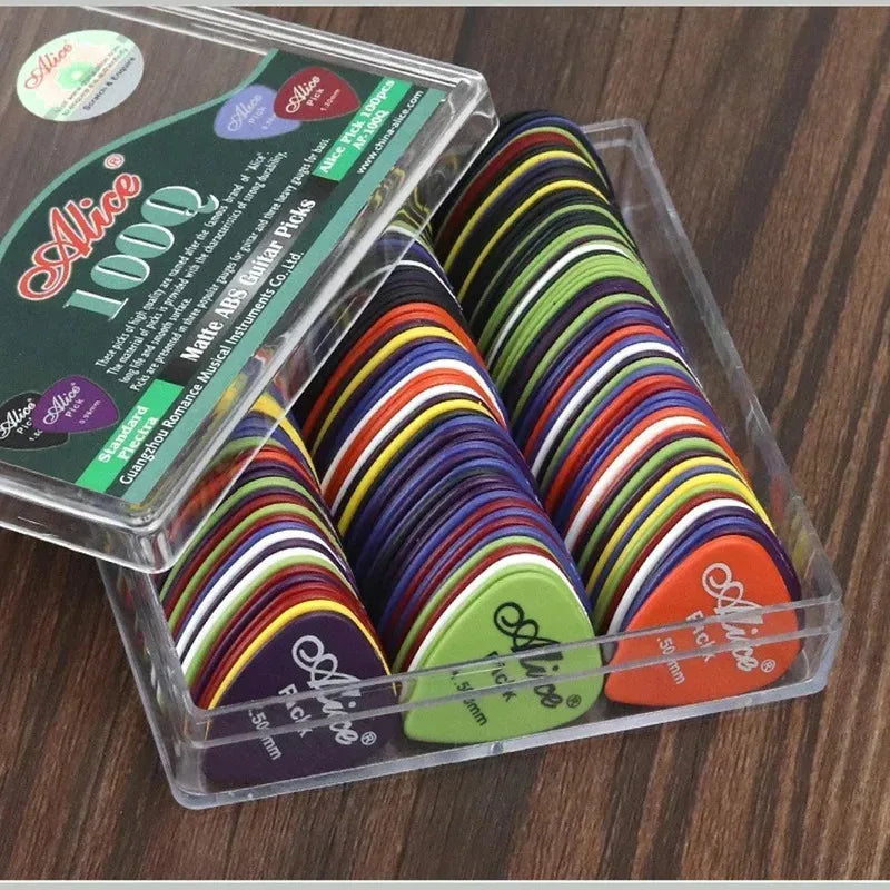 10/30/60pcs Guitar Picks With Storage Box ABS Picks Plectrums For Electric Acoustic Guitar 6 Thickness Guitar Parks Accessories Oasis Select