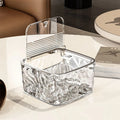Hair Accessories Organizer Storage Box Clear Acrylic Hair Tie Organizer for Headband, Bows, Cotton Swab Organization, Bathroom Oasis Select 1pc clear