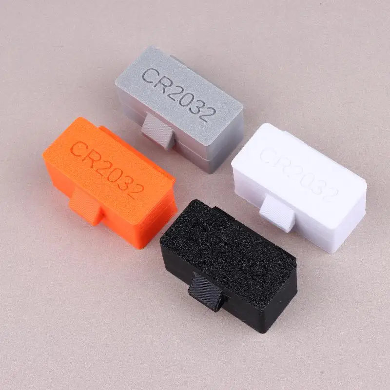 10-Hole CR2032/CR2025 Battery Box Coin Cell Battery Storage Case Portable Batteries Protective Holder Small Battery Organizer Oasis Select