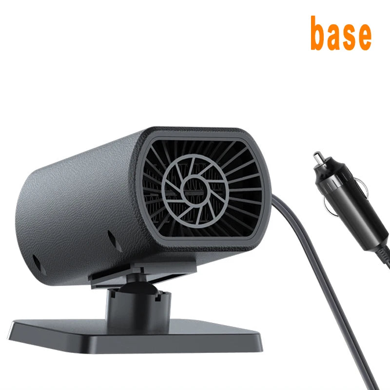 12V 200W Defrosting Demister Car Heater Fans Defogger Windshield Frost Snow Mist Removal Heating Dryer Window Car Accessory Oasis Select base