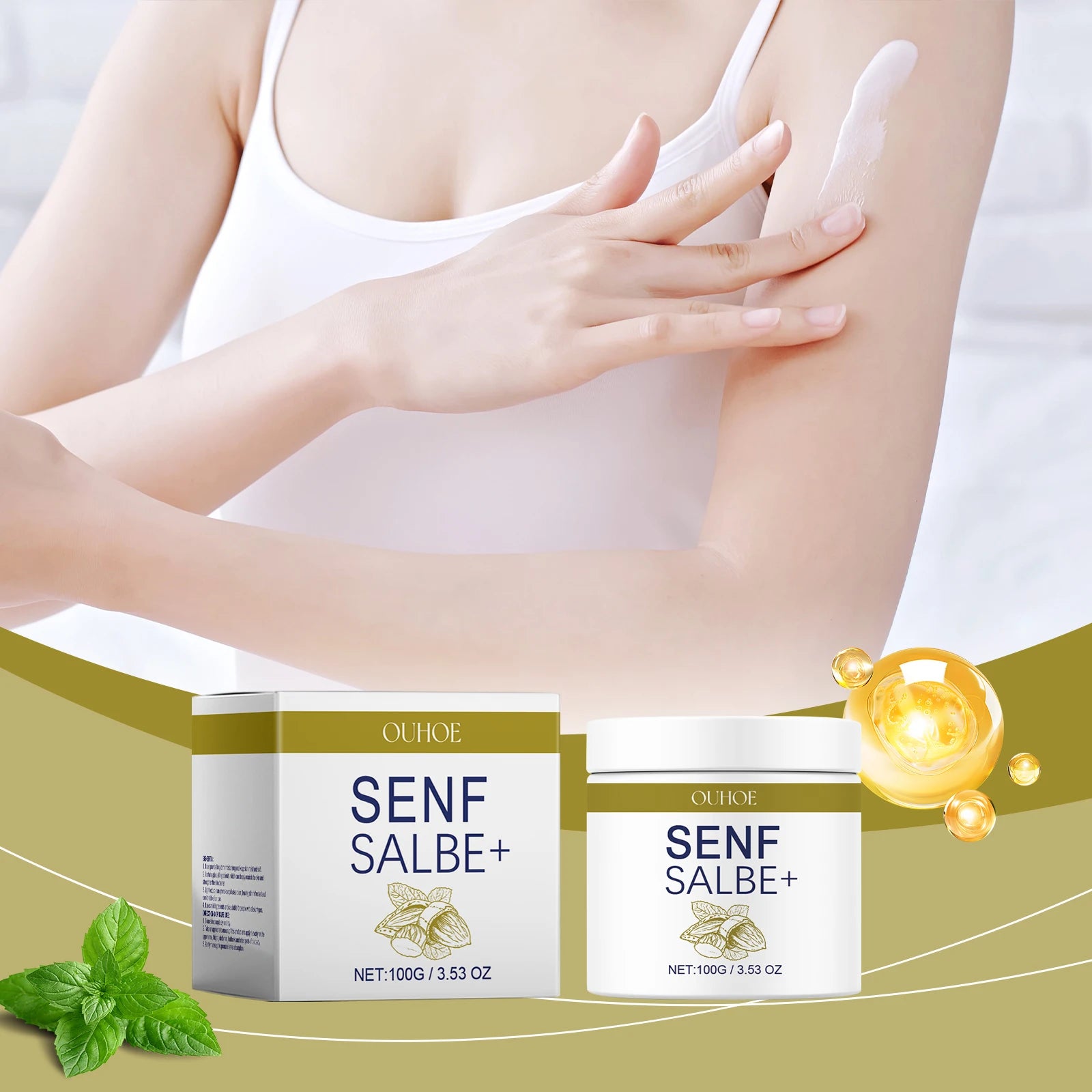 OUOHE Moisturizing Treatment Balm Collagen Gentle Nourishing Moisturizing Moisturizing Smoothing Skin Care Balm Oasis Select