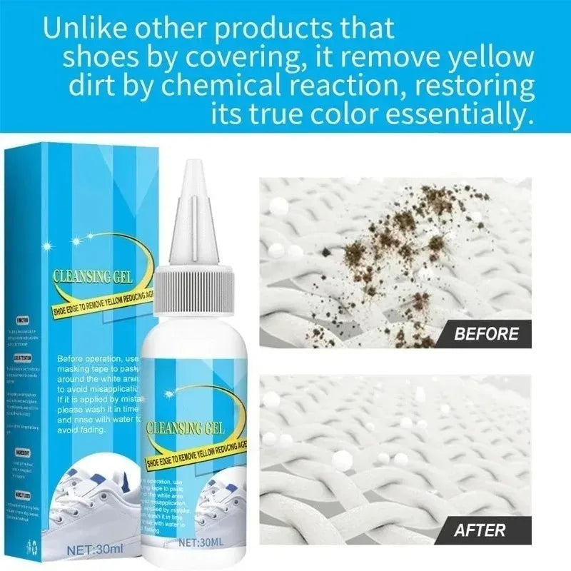 All-Purpose Cleansing Cream Stains Remover White Shoes Cleaning Cream Shoes Whitening with Wipe Sponge for Shoes Sneakers Oasis Select