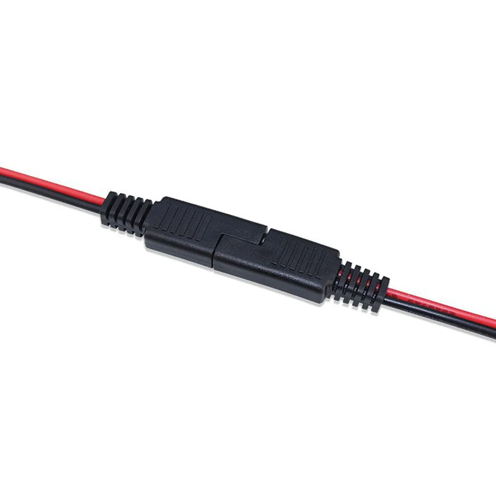 2Pcs SAE Single-ended Cable Power Extension Connector Plug Cable Solar Panel Battery Adapter Quick Connect Oasis Select