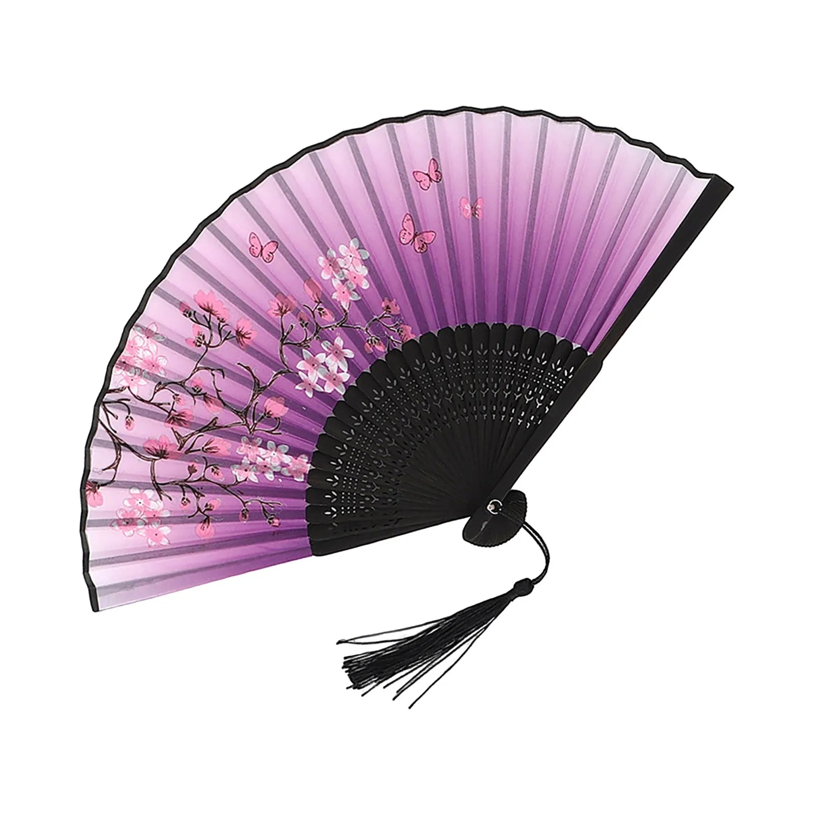 Vintage Silk Folding Fan Chinese Japanese Art Crafts Gift Home Decorations Dance Hand Fan Bamboo Room Decor Wood Fans Oasis Select