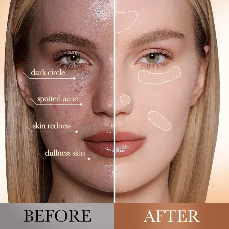 Sadoer 2-in-1 Powder Cushion BB Cream – Brightening Concealer