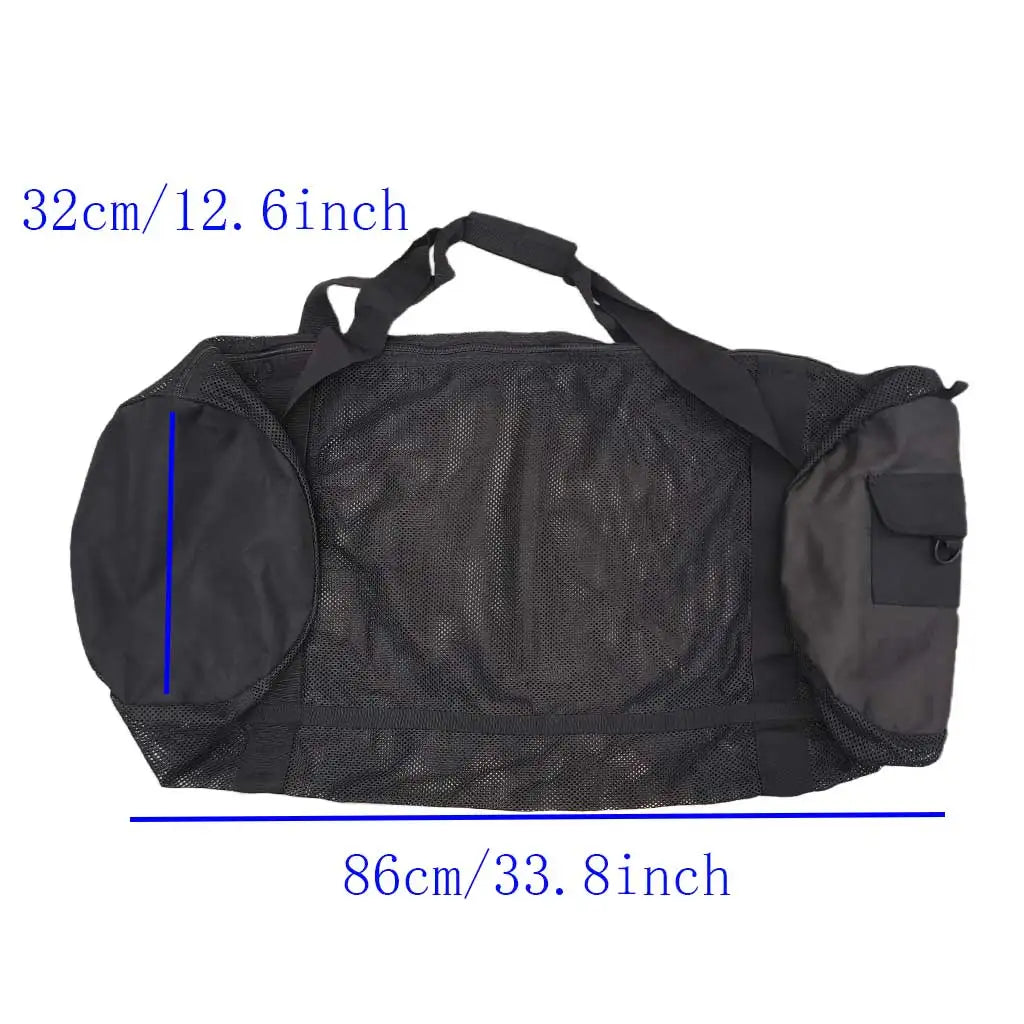 Scuba Diving Large Capacity Mesh Bag Dive Snorkeling Gear Equipment Carry Duffle Bag For Mask Fins Snorkel Clothing Shoes Oasis Select