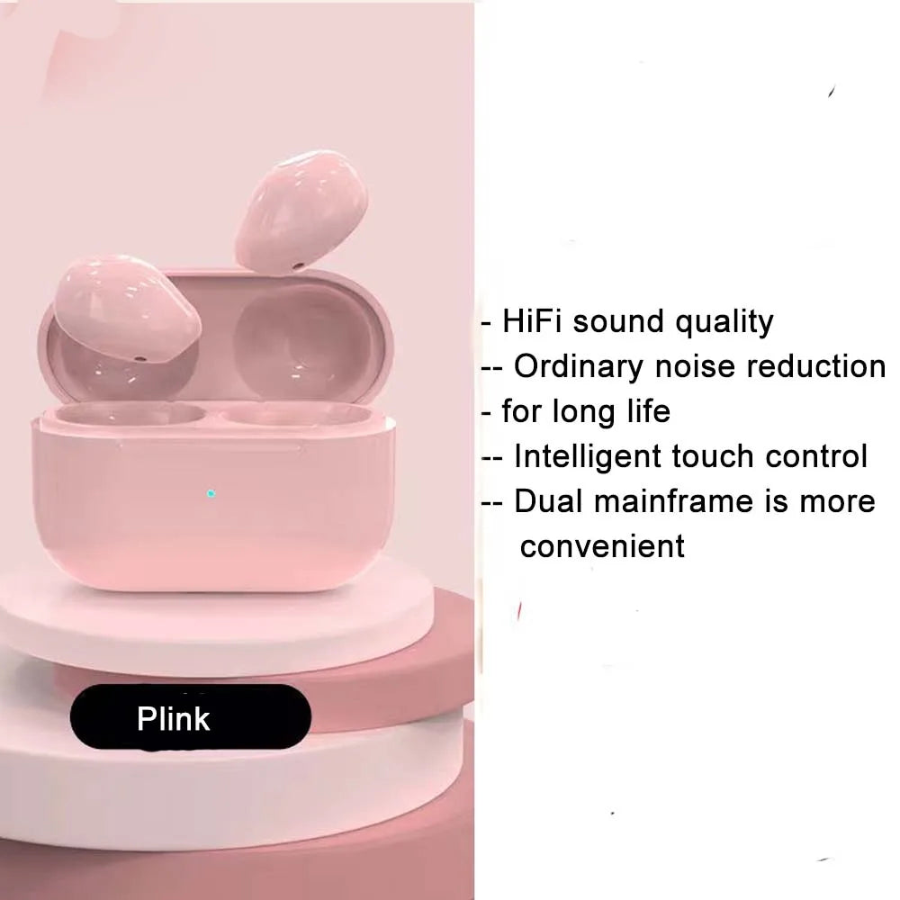Mini Auriculares Bluetooth Invisible Earphone Sleeping Headset Wireless Sleep Earbud Noise Reduction With Mic Charging Box Oasis Select Pink