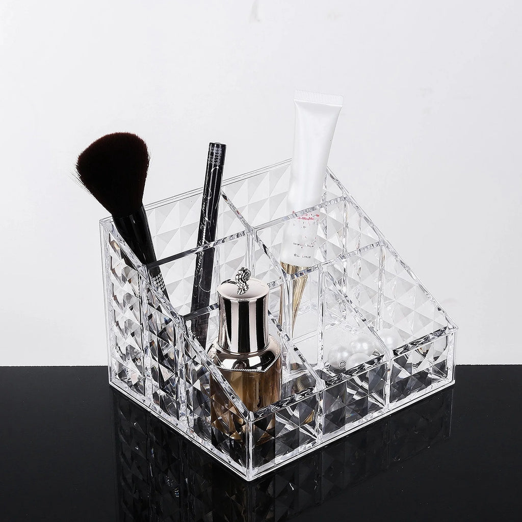 1pc Acrylic Cosmetic Organizer,Storage Box for Lipstick,Makeup Brushes and Skin Care Product,Perfect Bathroom Vanity Storage Oasis Select