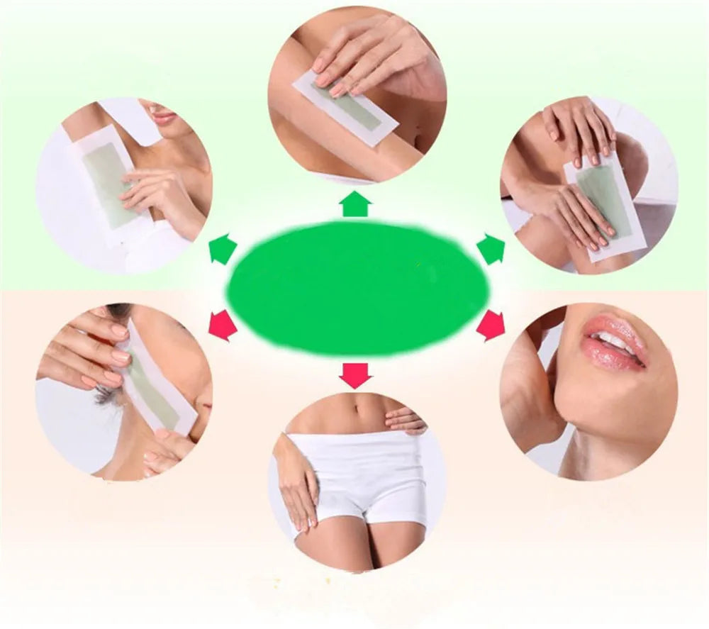 40-Piece Cold Wax Strips – Face, Legs, Arms & Body Hair Removal Cold Wax Strips Oasis Select