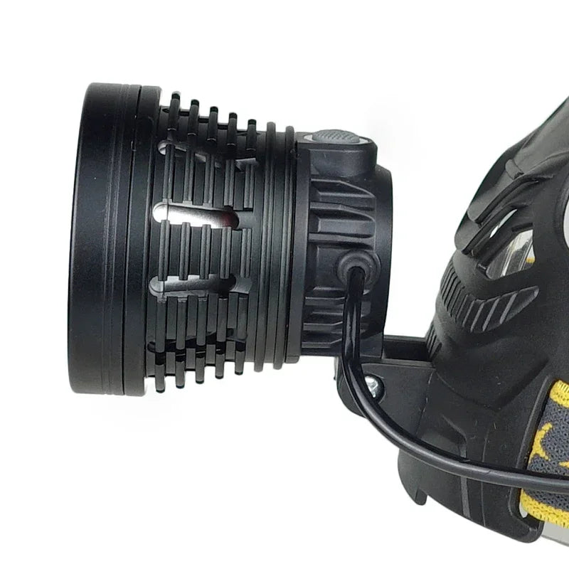 Long Shot Outdoor Headlamp with P70 LED Cree Super Bright Headlight with Three 18650 Batteries Better for Camping Fishing Oasis Select