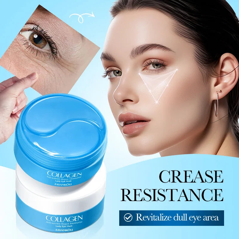 60-Pack Collagen Eye Masks – Firming, Hydrating & Anti-Wrinkle