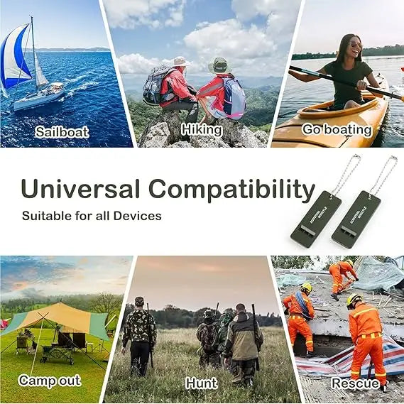 1/3/6PCS Loud Emergency Whistle Plastic Survival Whistle for Hiking Self Defense Flat Keychain Safety Alert Rescue Gear Oasis Select