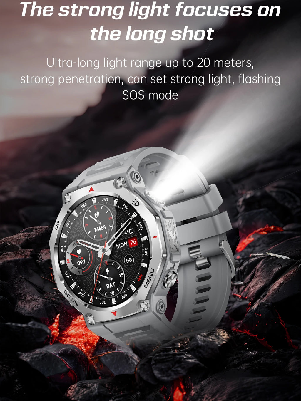 MINGCC Smartwatch – Wireless Calls, Fitness & Health Tracker