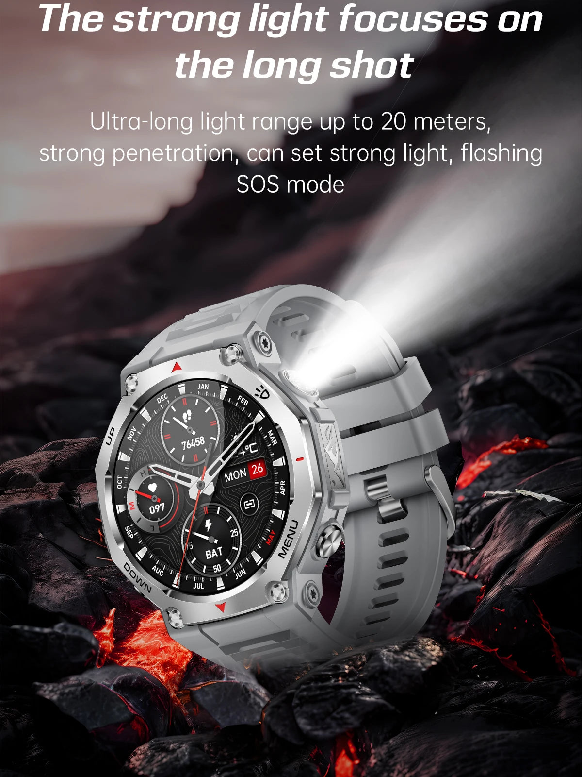 MINGCC Smartwatch – Wireless Calls, Fitness & Health Tracker