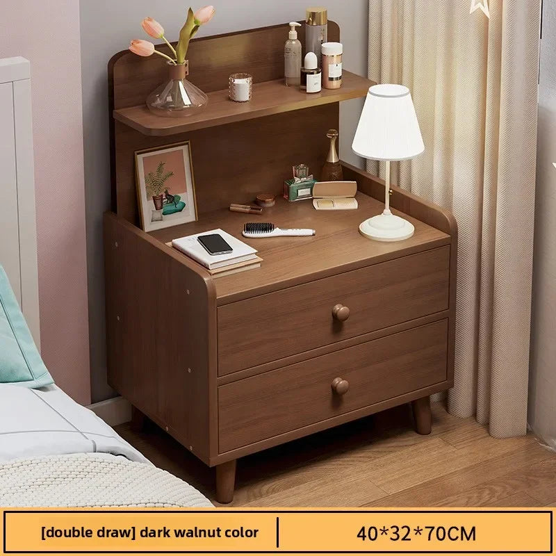 Multi-functional Household Goods Bedside Table Wide Small Chest Cabinet Multi-layer Locker With Drawers Small Cabinet Oasis Select Double Draw D