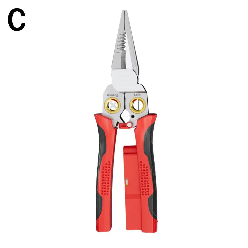8-in-1 Wire Stripper Needle Nose Pliers – Multi-Function Tool