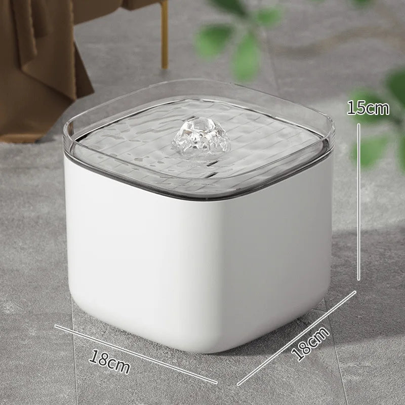 The Cat Water Dispenser Automatically Filters Flowing Fresh Water and Is A Large-capacity Intelligent Dog Pet Water Dispenser Oasis Select white Upgraded version