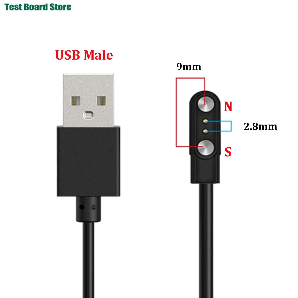 Smart Watch Magnetic USB Dock Charger 2pin 4pin Charging Cable Oasis Select USB-2.8-9