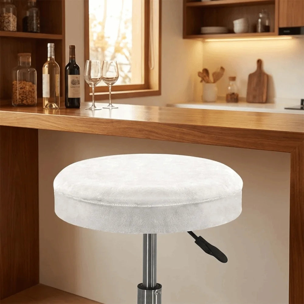 Elastic Round Stool Cover – Washable, Removable, Universal Fit