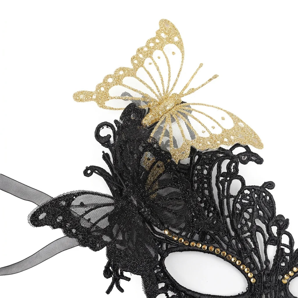 Butterfly Lace Half Face Mask | Masquerade & Cosplay