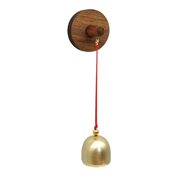 Japanese - Style Wooden & Brass Door Chime - Shop Entry Alert, Dopamine Decor, Opening Gift Oasis Select Round solid wood 2.8 1PCS