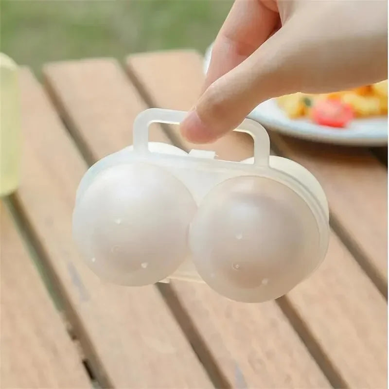 2-Cell Portable Egg Carrier Box – Travel & Fridge Egg Case Egg Storage Container Oasis Select