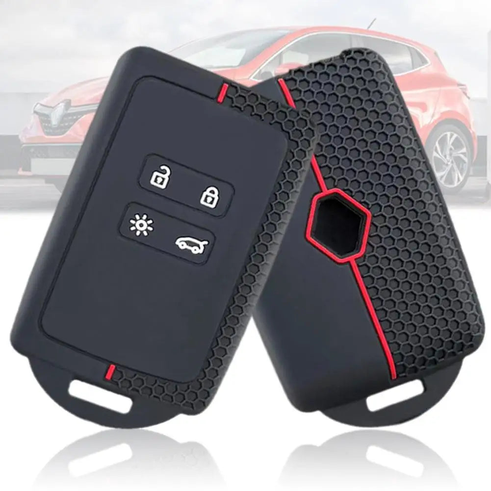 Silicone Car Key Cover For Renault Captur Koleos Kadjar Arkana Megane Dacia Duster Sandero Stepway Smart Remote Control Fob Cas Oasis Select