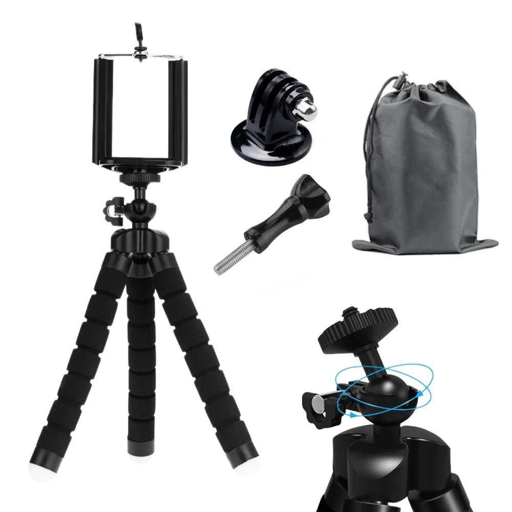 Flexible Octopus Mini Tripod for GoPro Hero 12 11 10 9 8 7