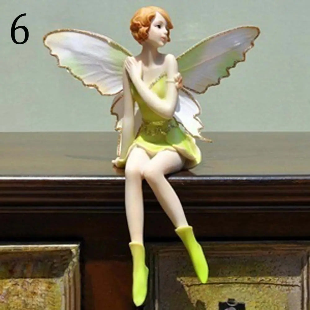 Resin Flower Fairy Angel Figurine | Handmade Home & Garden Decor
