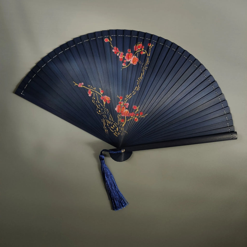 All bamboo spray painting fan high-end fine painting dance fan hollow carving folding fan Oasis Select 2