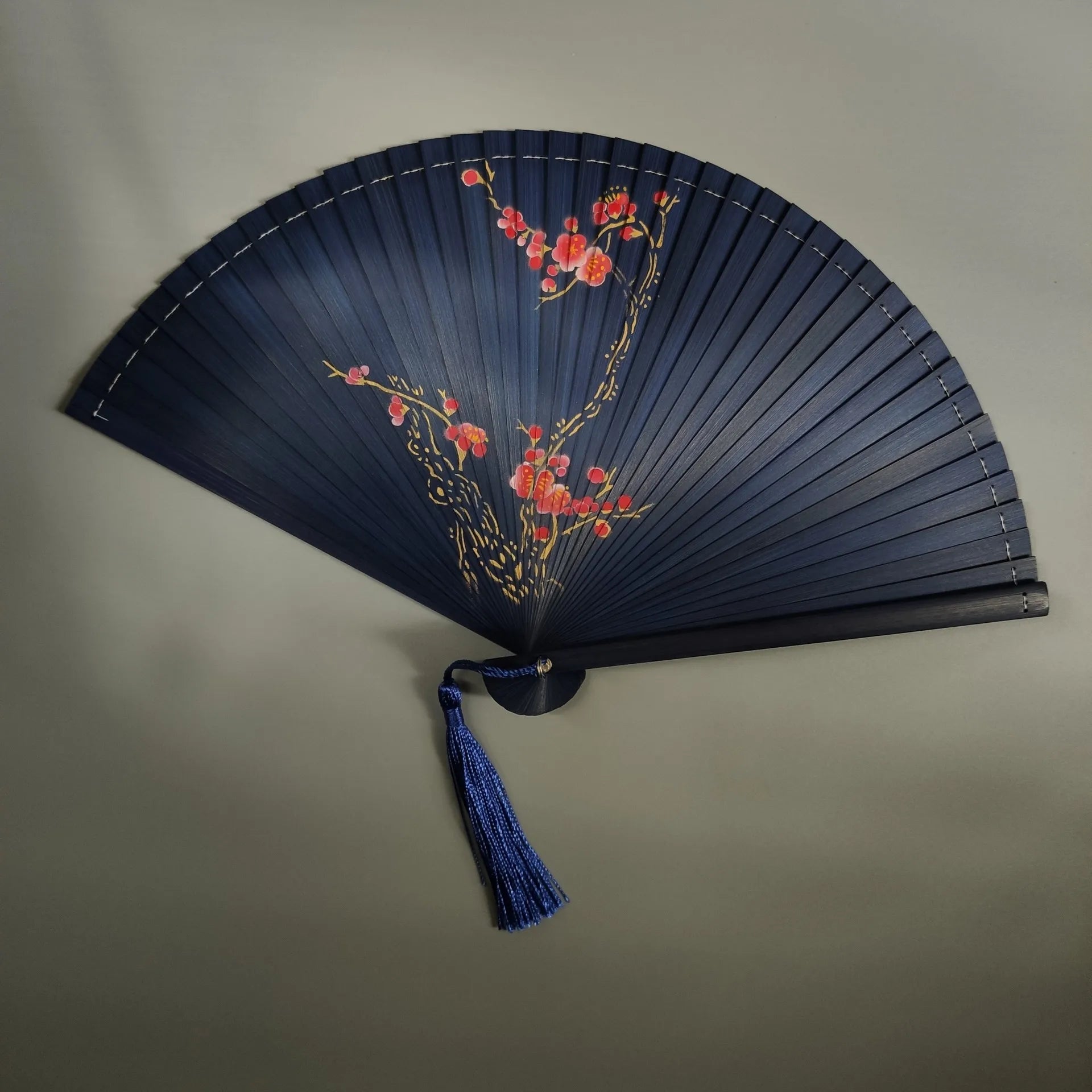 All bamboo spray painting fan high-end fine painting dance fan hollow carving folding fan Oasis Select 2