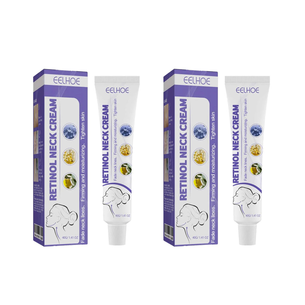 Eelhoe Retinol Neck Cream – Firm, Lift & Reduce Neck Lines Neck Firming Cream Oasis Select 2 x 40ml Boxed