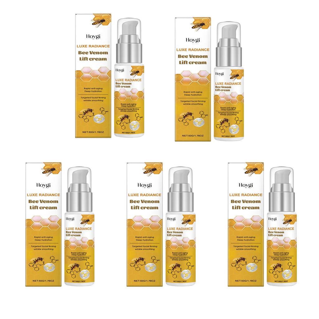 Bee Venom Face Cream Firming & Moisturizing Anti-Wrinkle Day Night Cream Tightening Nourishing Brightening Facial Skin Care 50ml Oasis Select A-5 x 50g Boxed