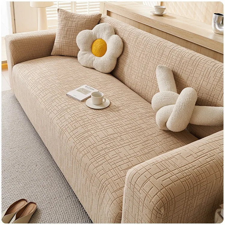 2025 New Anti-cat Scratch Sofa Cover Full Package Thickened Sofa Protection Cover for Autumn and Winter Oasis Select Light coffee 1 people 90-140cm